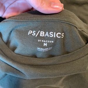 Pacsun basic green t-shirt
